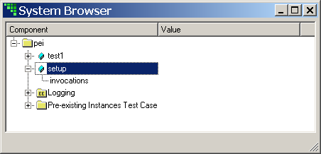 MD System Browser for PEI Test Case